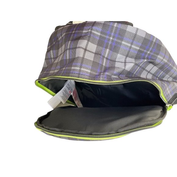 Disney Parks Tomb Sweet Tomb Plaid Haunted Mansion Leota Ghosts Patches Backpack - Picture 8 of 9